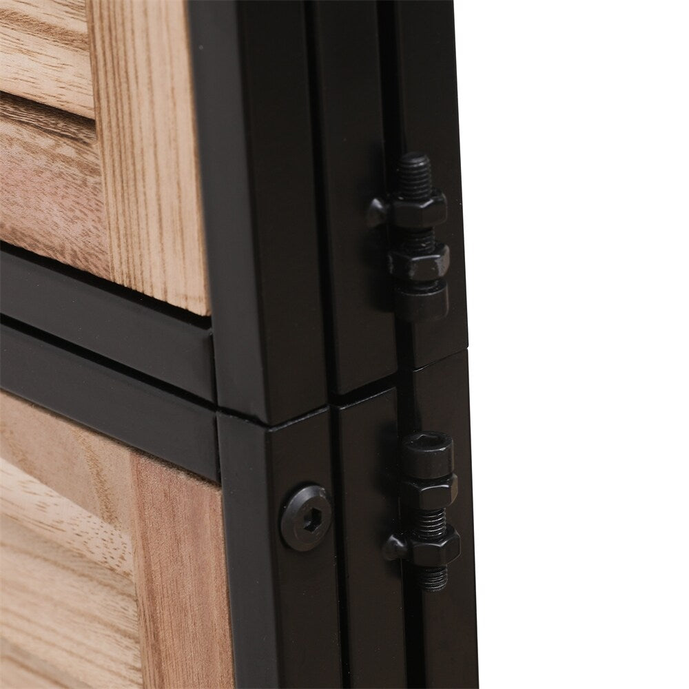 3 Panel Wooden Room Dividers Folding Privacy Screen