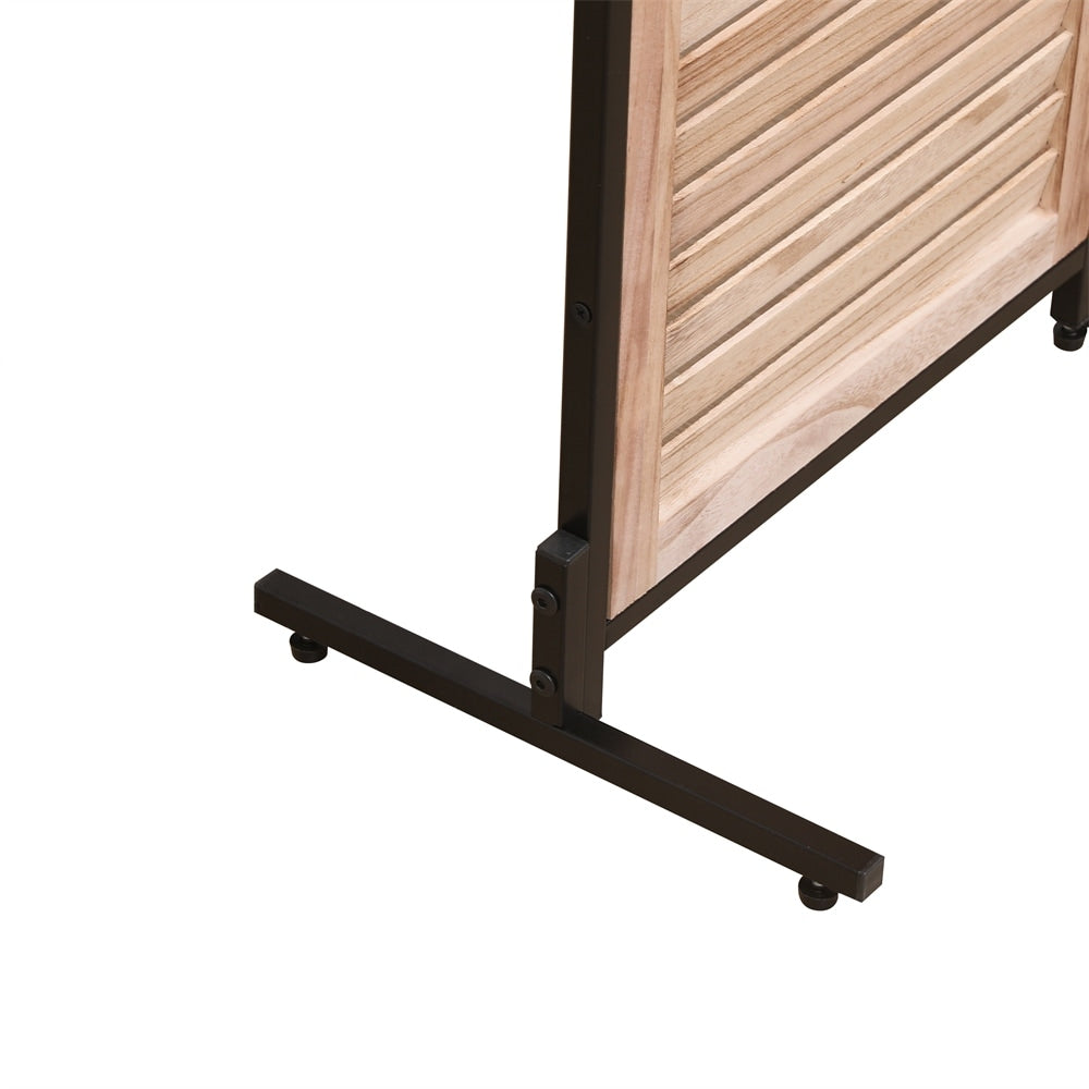 3 Panel Wooden Room Dividers Folding Privacy Screen