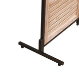 3 Panel Wooden Room Dividers Folding Privacy Screen