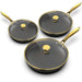 3 Pcs - 8 Inch, 10 Inch and 12 Inch Frying Pans Nonstick with Lid
