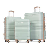 3 Pcs Luggage Set, Expandable ABS Hardshell Suitcases Spinner Wheels with TSA Lock 20''24''28''