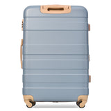 3 Pcs Luggage Set, Expandable ABS Hardshell Suitcases Spinner Wheels with TSA Lock 20''24''28''