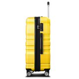 3 Pcs Luggage Set, Expandable ABS Hardshell Suitcases Spinner Wheels with TSA Lock 20''24''28''