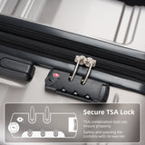 3 Pcs Luggage Set, Expandable ABS Hardshell Suitcases Spinner Wheels with TSA Lock 20''24''28''
