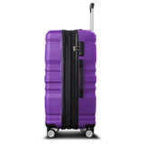 3 Pcs Luggage Set, Expandable ABS Hardshell Suitcases Spinner Wheels with TSA Lock 20''24''28''