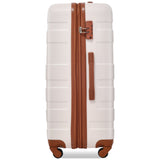 3 Pcs Luggage Set, Expandable ABS Hardshell Suitcases Spinner Wheels with TSA Lock 20''24''28''