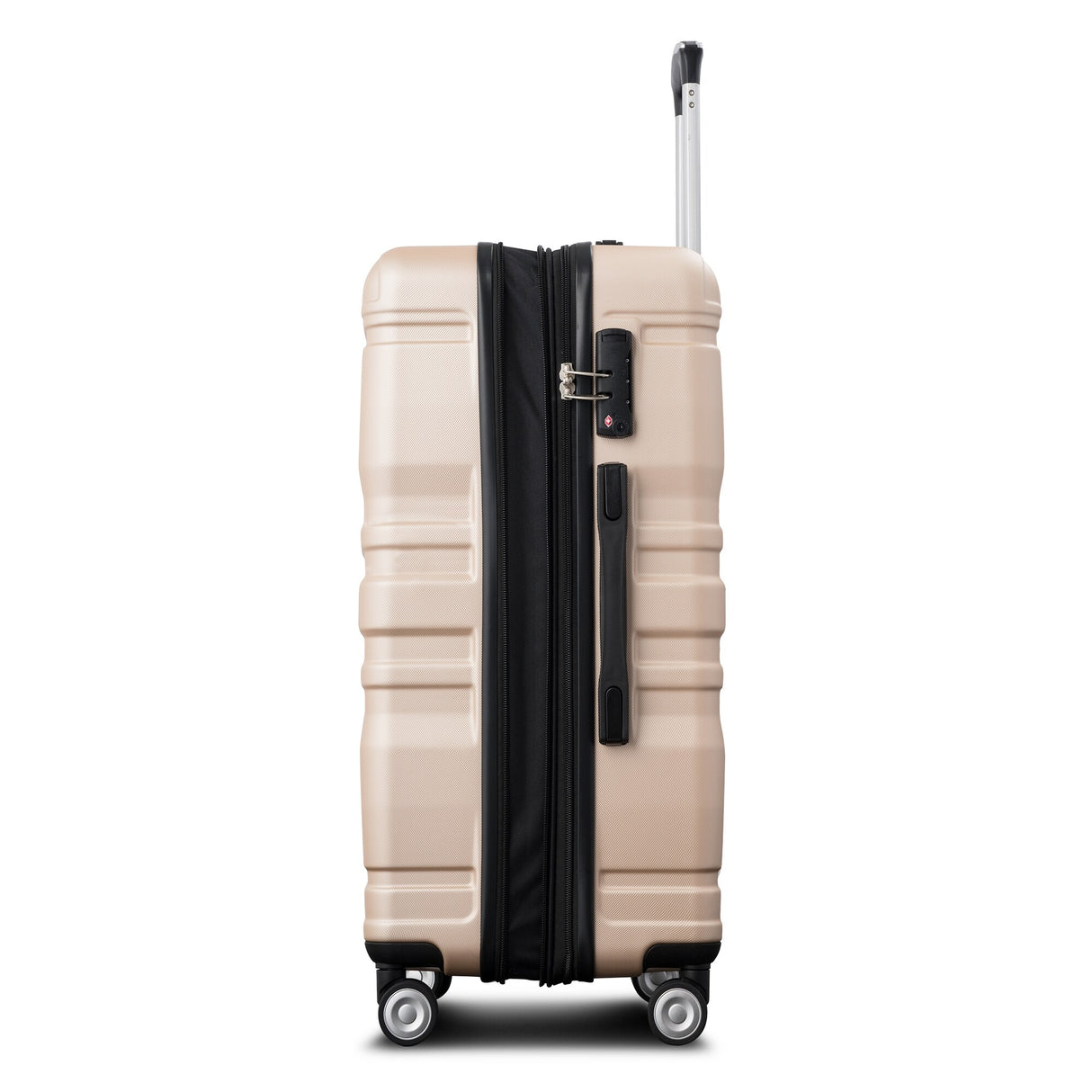 3 Pcs Luggage Set, Expandable ABS Hardshell Suitcases Spinner Wheels with TSA Lock 20''24''28''
