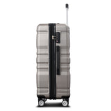 3 Pcs Luggage Set, Expandable ABS Hardshell Suitcases Spinner Wheels with TSA Lock 20''24''28''