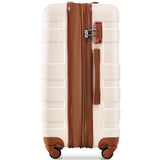 3 Pcs Luggage Set, Expandable ABS Hardshell Suitcases Spinner Wheels with TSA Lock 20''24''28''