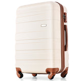 3 Pcs Luggage Set, Expandable ABS Hardshell Suitcases Spinner Wheels with TSA Lock 20''24''28''