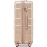 3 Pcs Luggage Set, Expandable ABS Hardshell Suitcases Spinner Wheels with TSA Lock 20''24''28''