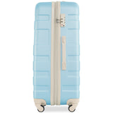3 Pcs Luggage Set, Expandable ABS Hardshell Suitcases Spinner Wheels with TSA Lock 20''24''28''
