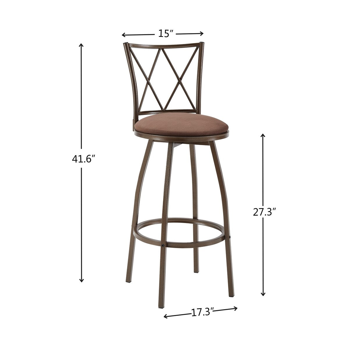 3-Piece Bar Steels Kitchen Dining Room Table Set