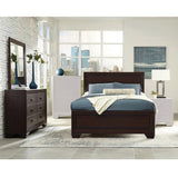 3 Piece Bedroom Set with Storage Dresser in Dark Cocoa