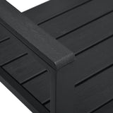3 Piece Bistro Set HDPE Black Wood Look