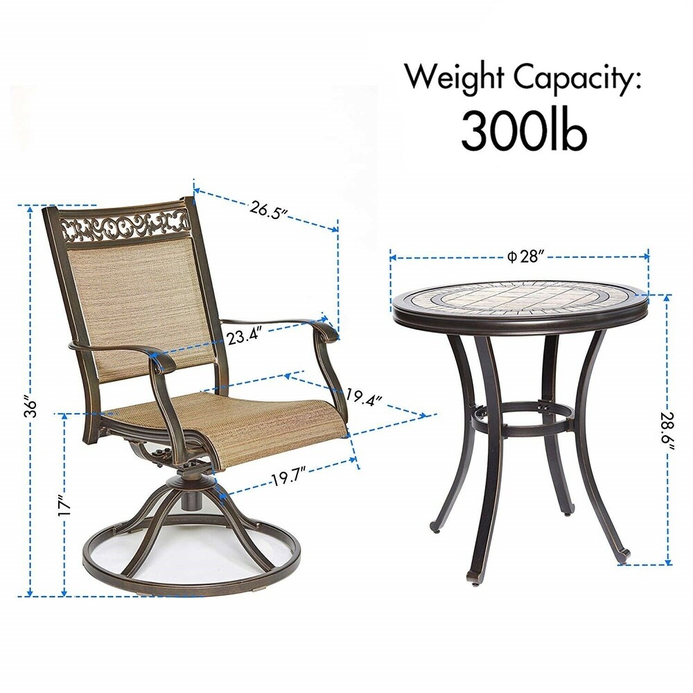 3 Piece Bistro Set