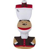 3 Piece Christmas Bathroom Accessory Set Holiday Bath Rugs