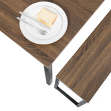 3 Piece Dining Table Set Breakfast Nook with Two Benches for Dining Room, Kitchen