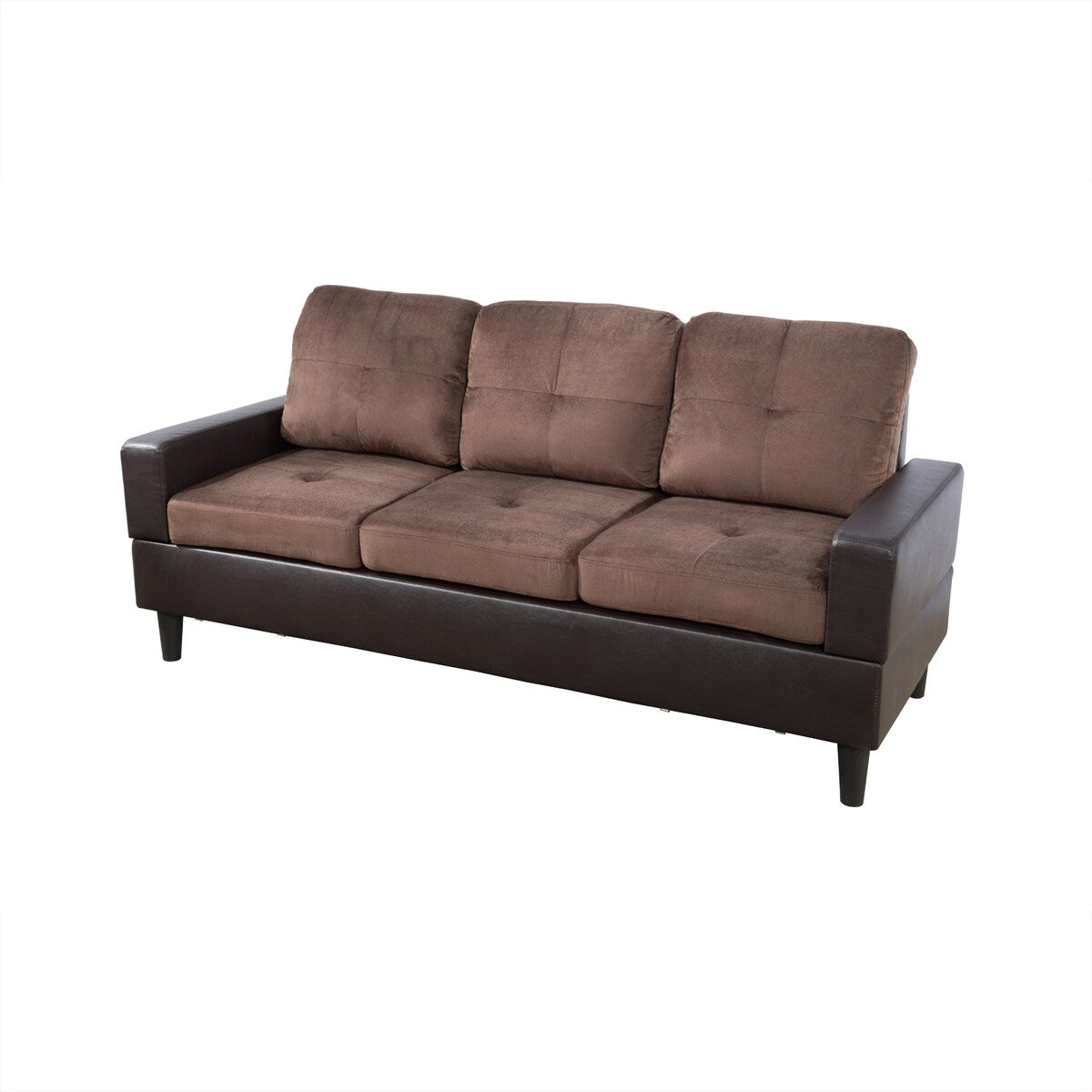 3-Piece Flexibly Combinable Sectional Sofa Set,Microfiber