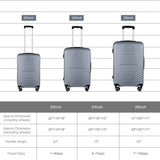 3-Piece Hardshell Luggage Set with TSA Lock - 20", 24", 28