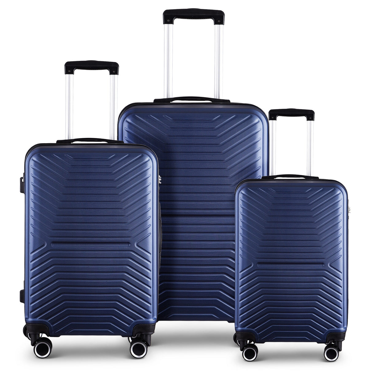 3-Piece Hardshell Luggage Set with TSA Lock - 20", 24", 28