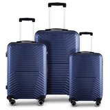 3-Piece Hardshell Luggage Set with TSA Lock - 20", 24", 28