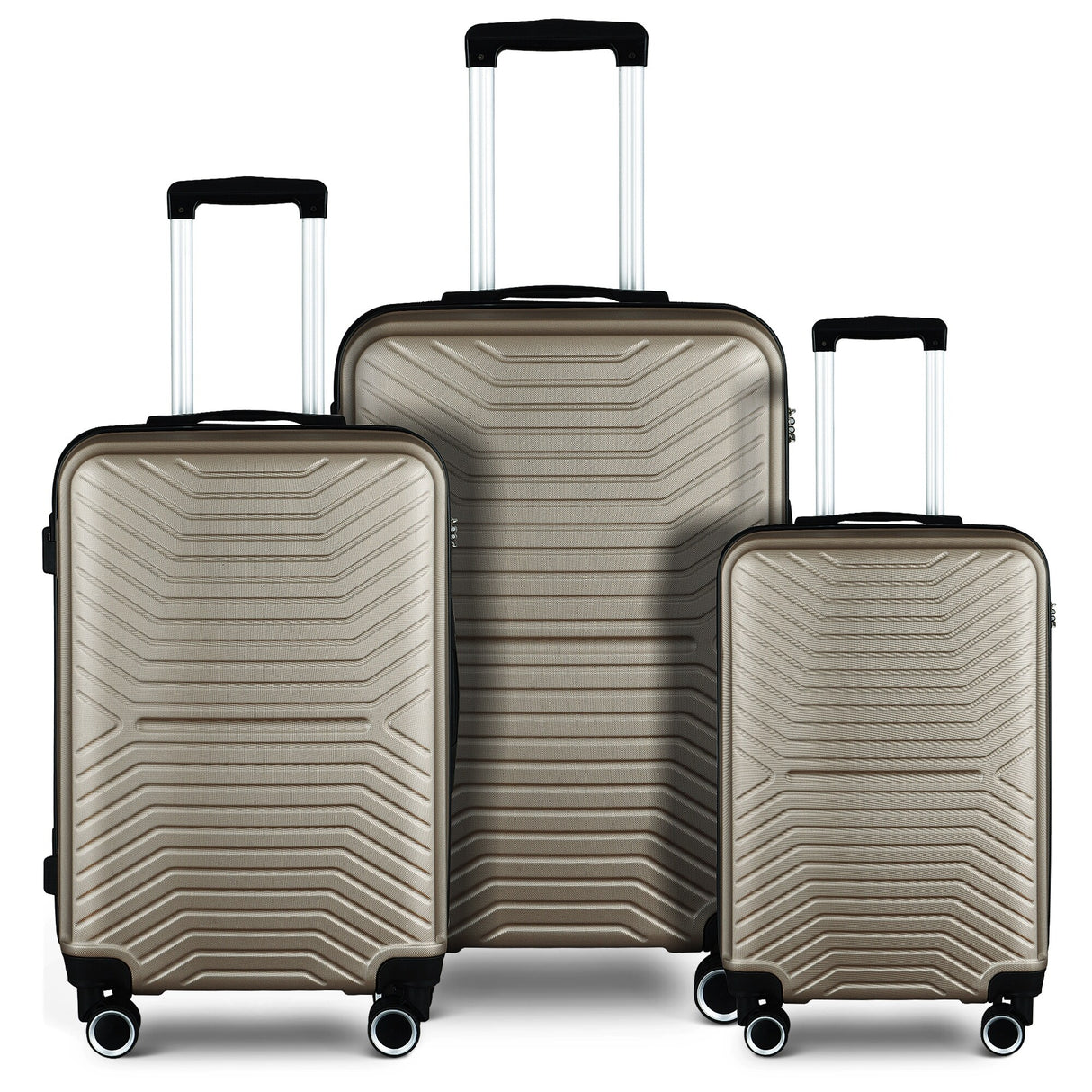 3-Piece Hardshell Luggage Set with TSA Lock - 20", 24", 28