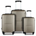 3-Piece Hardshell Luggage Set with TSA Lock - 20", 24", 28
