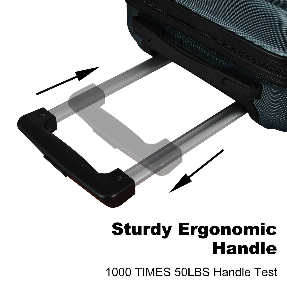 3-Piece Hardshell Luggage Set with TSA Lock - 20", 24", 28