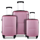 3-Piece Hardshell Luggage Set with TSA Lock - 20", 24", 28