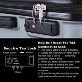 3-Piece Hardshell Luggage Set with TSA Lock - 20", 24", 28