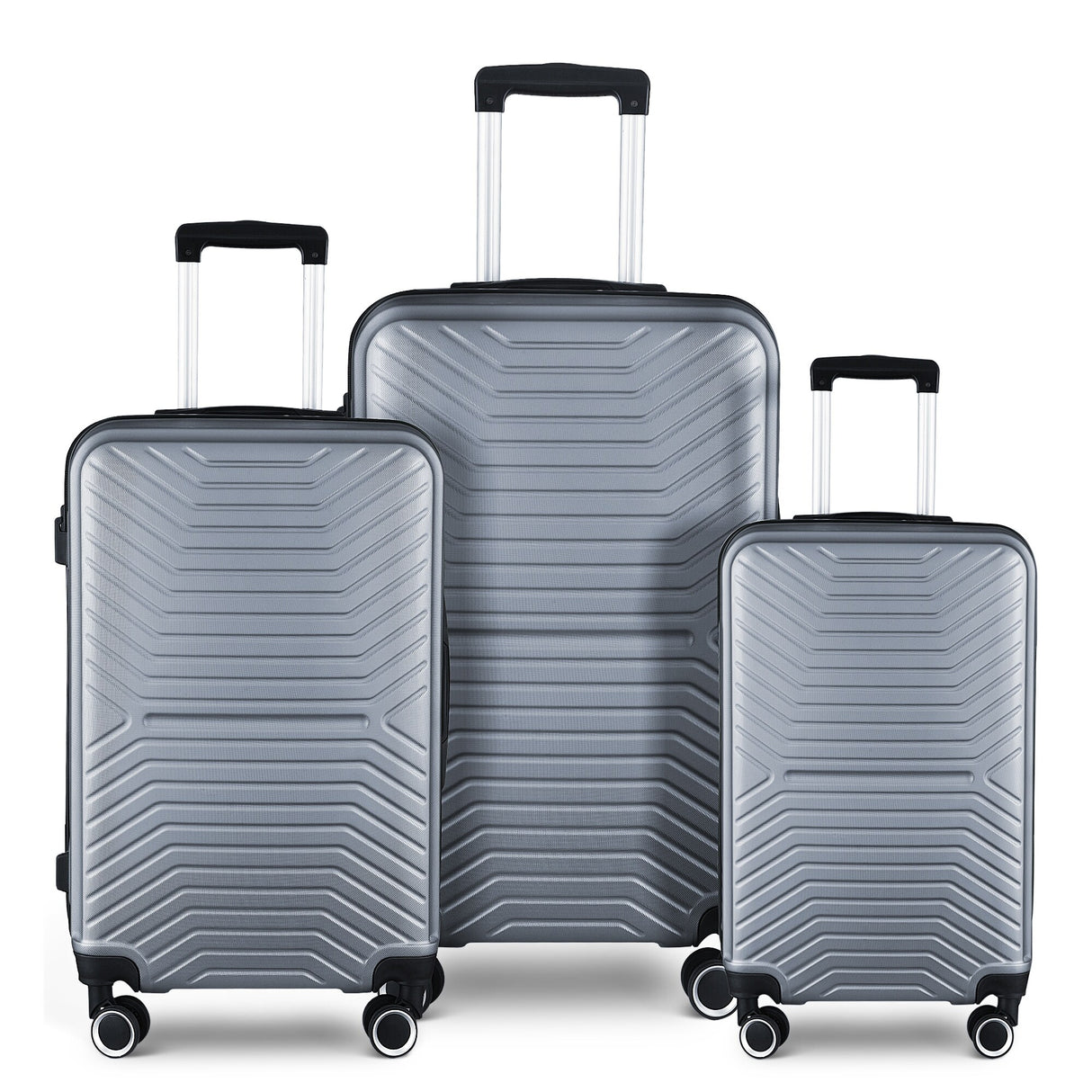 3-Piece Hardshell Luggage Set with TSA Lock - 20", 24", 28
