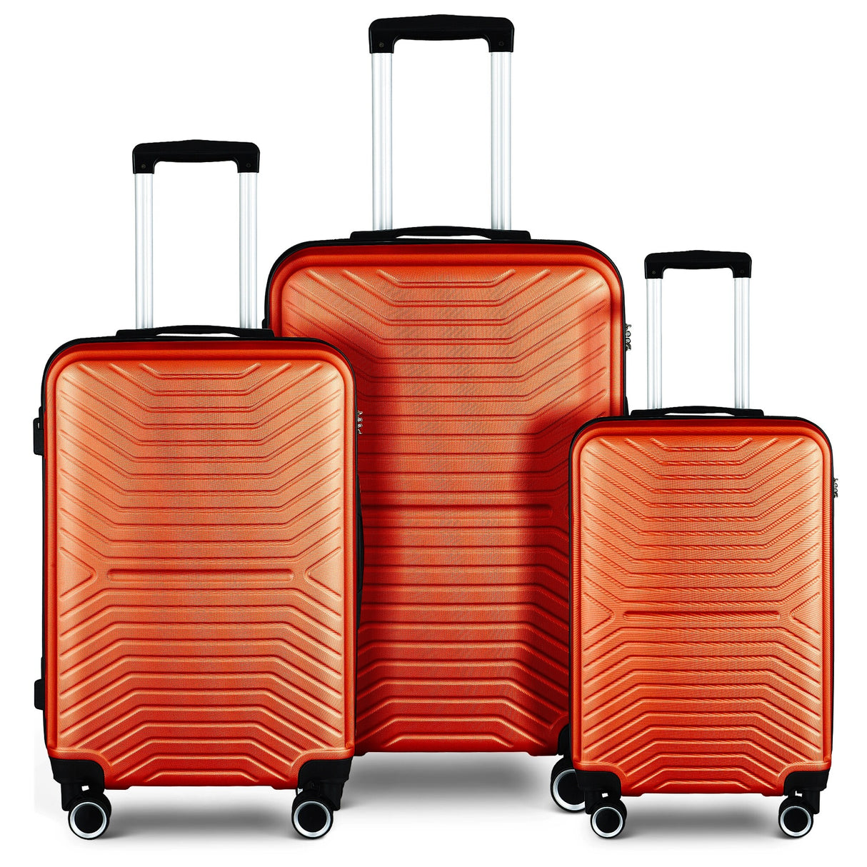 3-Piece Hardshell Luggage Set with TSA Lock - 20", 24", 28