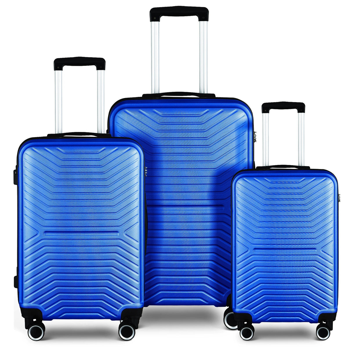 3-Piece Hardshell Luggage Set with TSA Lock - 20", 24", 28