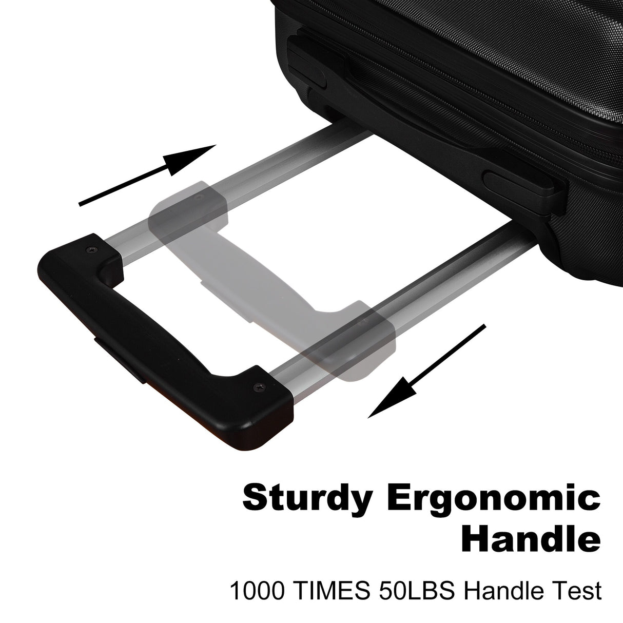 3-Piece Hardshell Luggage Set with TSA Lock - 20", 24", 28