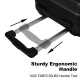 3-Piece Hardshell Luggage Set with TSA Lock - 20", 24", 28