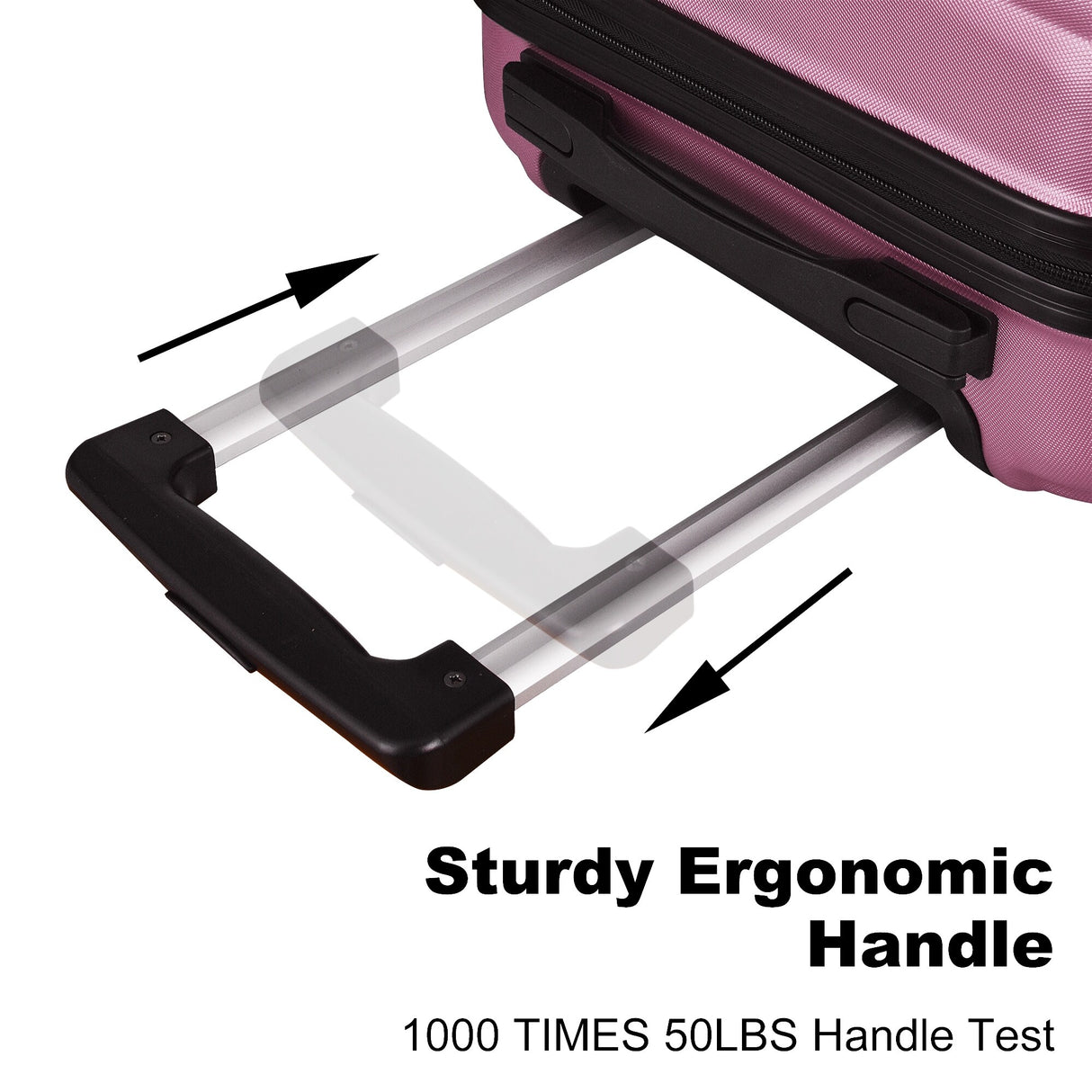 3-Piece Hardshell Luggage Set with TSA Lock - 20", 24", 28