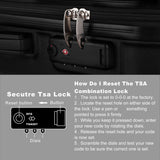 3-Piece Hardshell Luggage Set with TSA Lock - 20", 24", 28