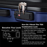 3-Piece Hardshell Luggage Set with TSA Lock - 20", 24", 28