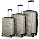 3-Piece Hardshell Luggage Set with TSA Lock - 20", 24", 28