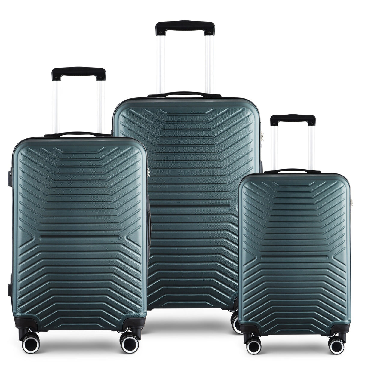 3-Piece Hardshell Luggage Set with TSA Lock - 20", 24", 28