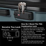 3-Piece Hardshell Luggage Set with TSA Lock - 20", 24", 28