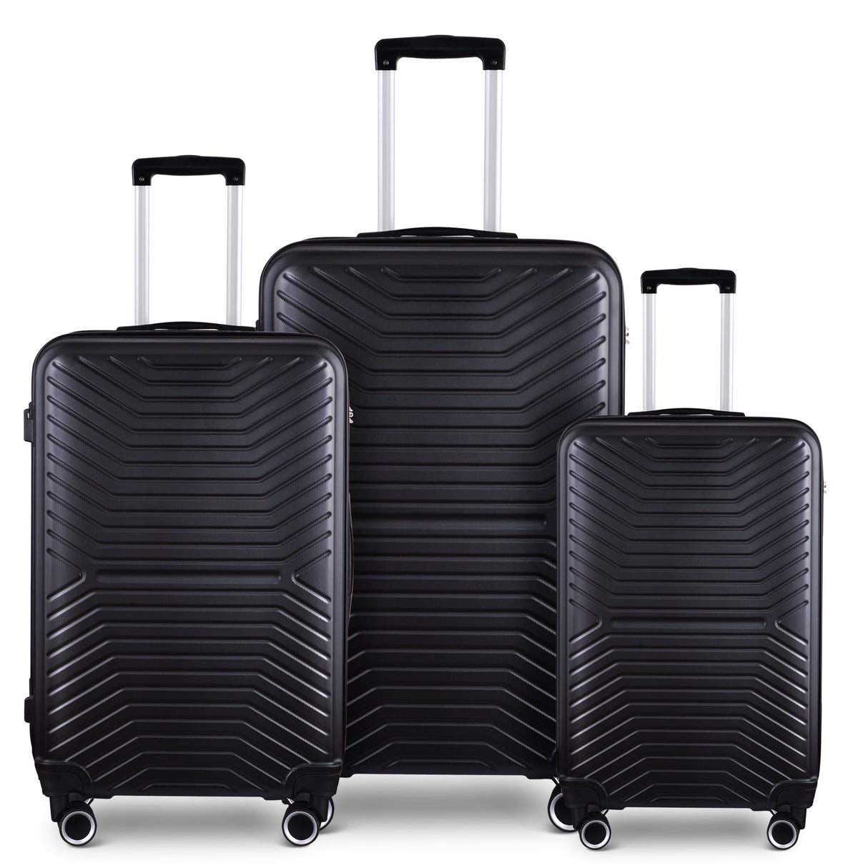 3-Piece Hardshell Luggage Set with TSA Lock - 20", 24", 28