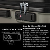 3-Piece Hardshell Luggage Set with TSA Lock - 20", 24", 28