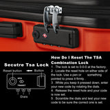 3-Piece Hardshell Luggage Set with TSA Lock - 20", 24", 28