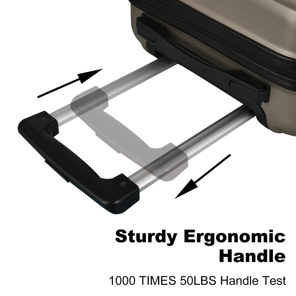 3-Piece Hardshell Luggage Set with TSA Lock - 20", 24", 28