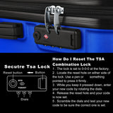 3-Piece Hardshell Luggage Set with TSA Lock - 20", 24", 28