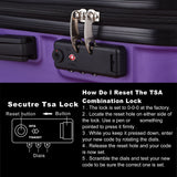 3-Piece Hardshell Luggage Set with TSA Lock - 20", 24", 28