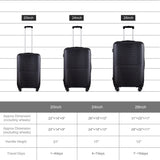 3-Piece Hardshell Luggage Set with TSA Lock - 20", 24", 28