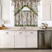 3 Piece Kitchen Curtain Rod Pocket Decorative Window Treatment Valance & Swag Curtain Set